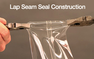 CBC Lap seam seal manufacturing process is more durable then single seam designs.