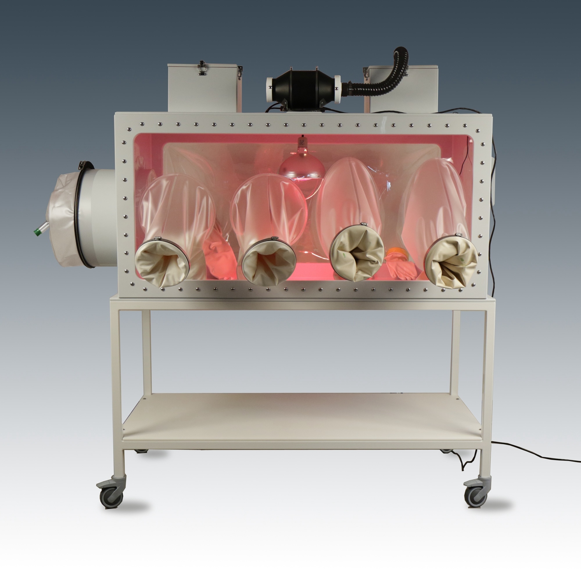 Semi-rigid isolator with lights.